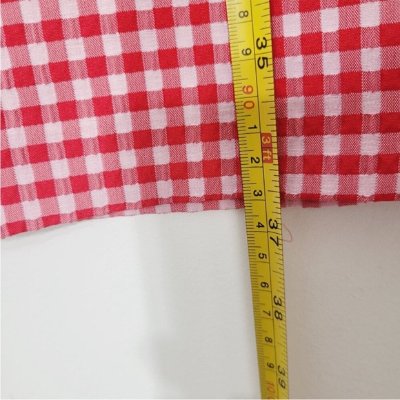 Zara red gingham mini flare pants - Picture 9 of 10